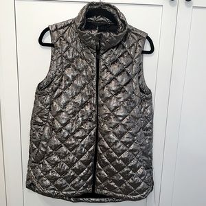 Athleta metallic velvet vest